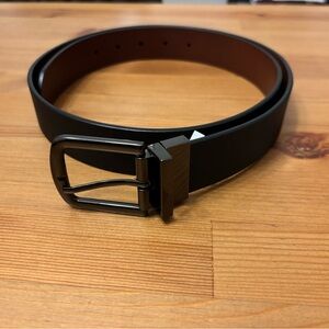 Nordstrom Size 38 Otto Reversible Leather Belt, black brown
